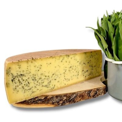 Produktfoto zu Allgäuer Bärlauchkäse aus Heumilch