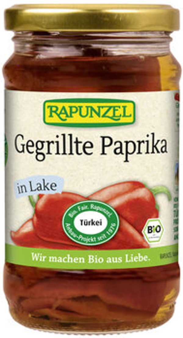 Produktfoto zu Gegrillte, rote  Paprika, in Lake (310g)