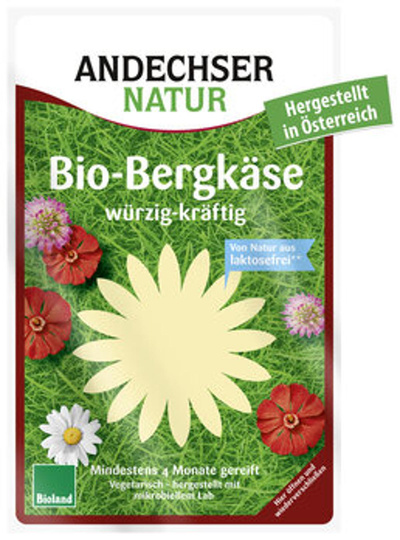Produktfoto zu Bergkäse Scheiben (125g)