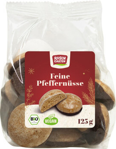 Produktfoto zu Pfeffernüsse mit Zartbitterfuß (125g)