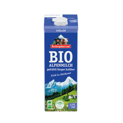Produktfoto zu Frische Bio-Alpenmilch, länger haltbar 3,5% (1L)