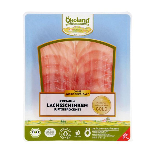 Produktfoto zu Bio-Premium Lachsschinken luftgetrocknet (80g)