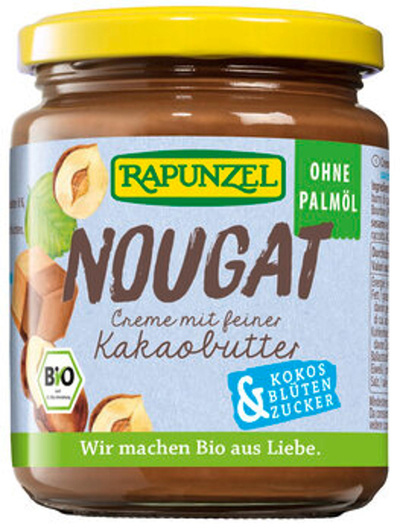Produktfoto zu -15% Nougat-Creme mit Kokosblütenzucker (250g) l MHD 11.06.26