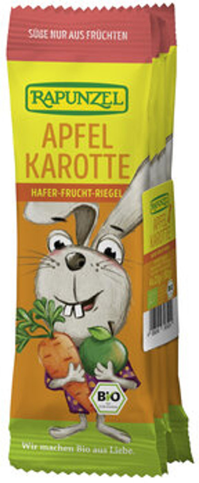 Produktfoto zu Kinder Hafer-Frucht-Gemüseriegel Apfel-Karotte (4x23g)