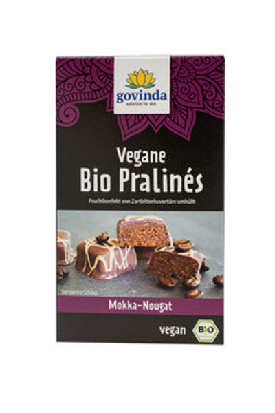 Produktfoto zu Vegane Pralinés Mokka-Nougat (70g)