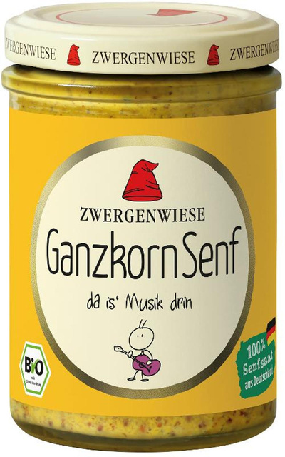 Produktfoto zu Ganzkorn Senf im Glas (160ml)