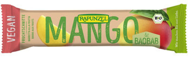 Produktfoto zu Fruchtschnitte Mango-Baobab (30g)