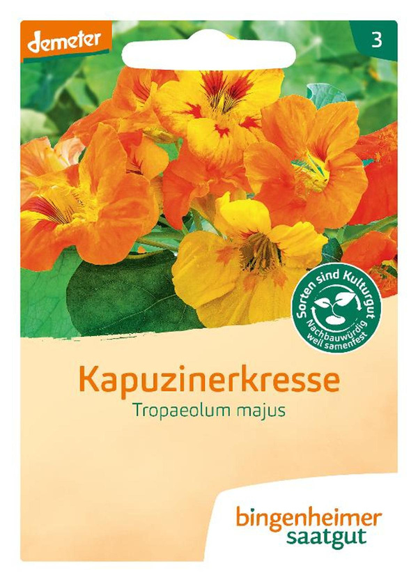 Produktfoto zu Saatgut Kapuzinerkresse "Tropaolum majus", rankend