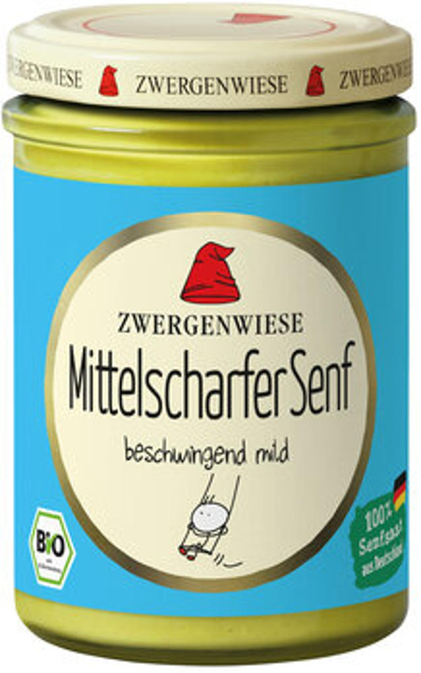 Produktfoto zu Mittelscharfer Senf im Glas (160ml)