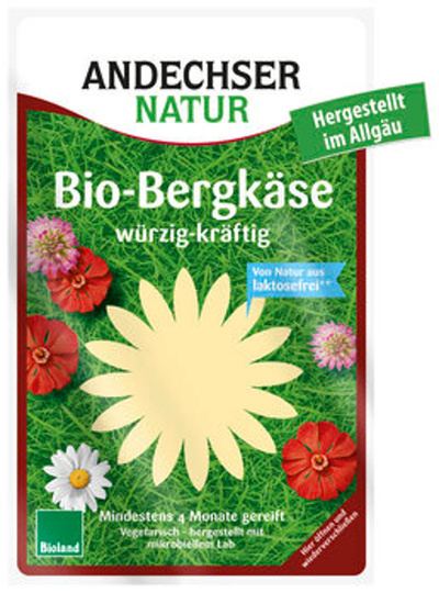 Produktfoto zu Bergkäse Scheiben (125g)