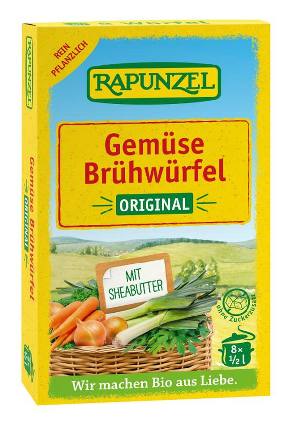 Produktfoto zu Gemüse-Brühwürf Original mit Hefe (8 Würfel)