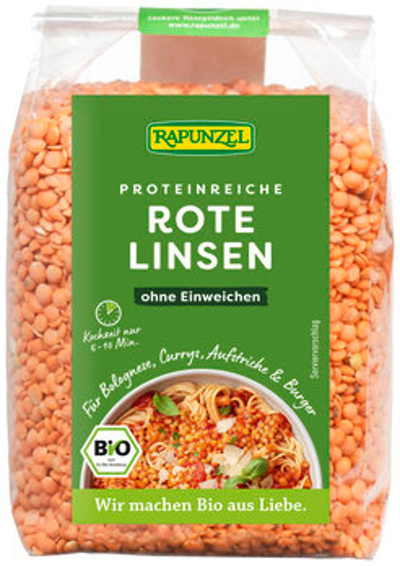 Produktfoto zu Linsen, rot (500g)