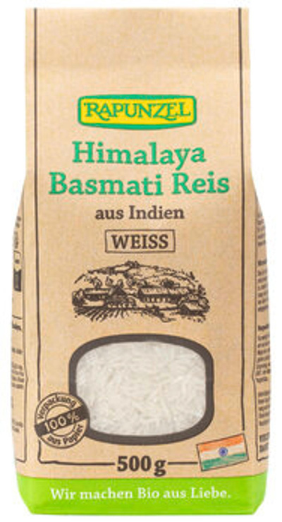 Produktfoto zu Himalaya Basmati Reis weiß (500g)