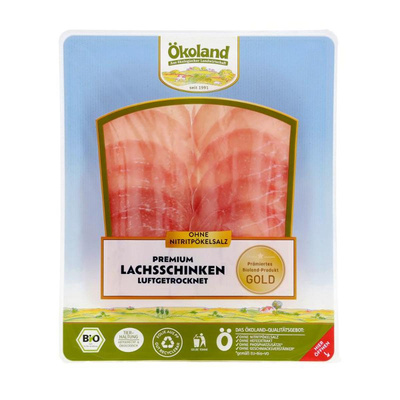 Produktfoto zu Bio-Premium Lachsschinken luftgetrocknet (80g)