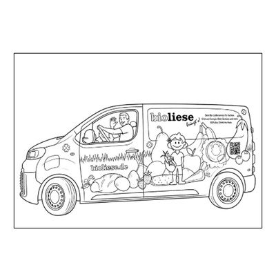 Produktfoto zu Ausmalbild „bioLiese-Mobil“