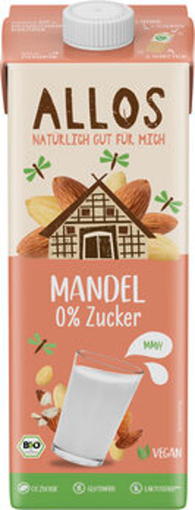 Produktfoto zu Mandel Drink 0% Zucker (1L)