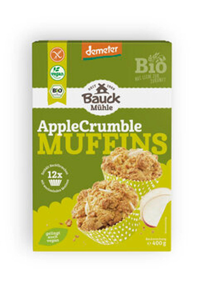 Produktfoto zu Apple Crumble Muffins Backmischung (400g)