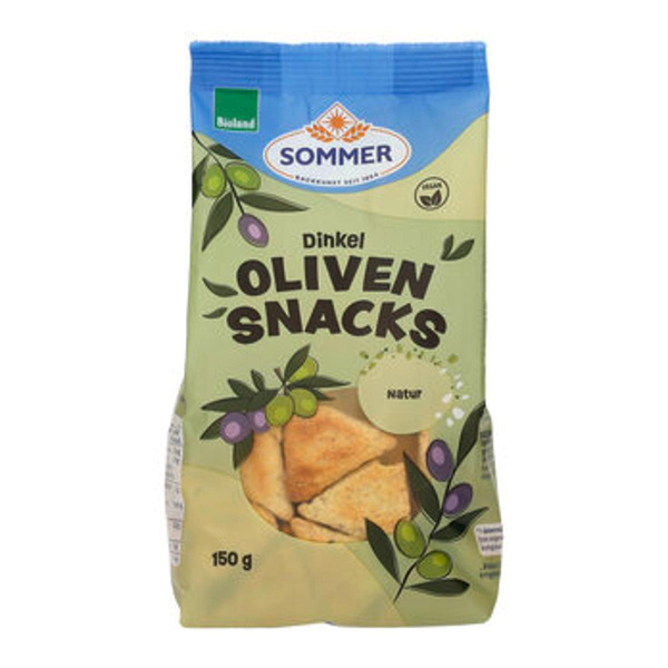Produktfoto zu Dinkel Oliven Snacks natur (150g)