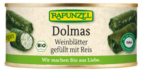 Produktfoto zu Dolmas, mit Reis gefüllte Weinblätter (280g)