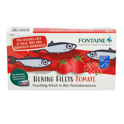 Produktfoto zu Zarte Heringsfilets in Tomatencreme (200g)