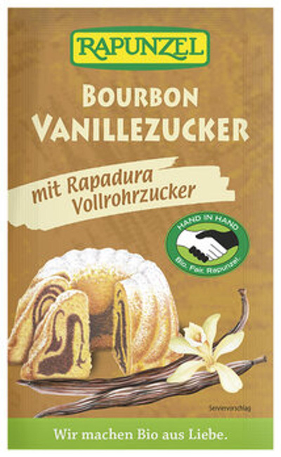 Produktfoto zu Bourbon Vanillezucker mit Rapadura (8g)
