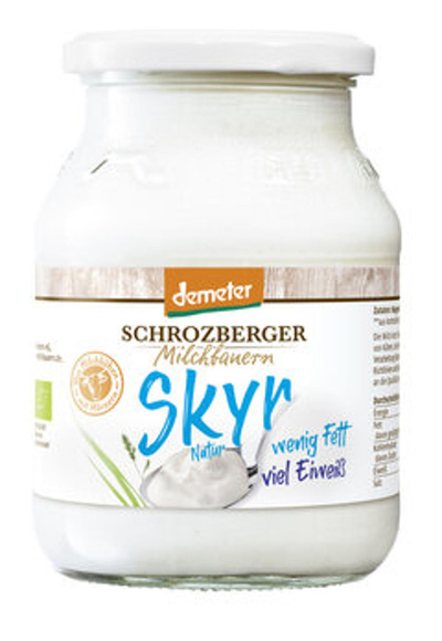 Produktfoto zu demeter Skyr natur im Glas (500g)