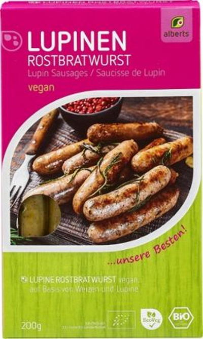 Produktfoto zu Lupinen Rostbratwürstchen (200g)