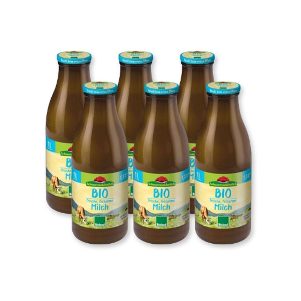 Produktfoto zu Frische fettarme Milch 1,5% (6x1L)