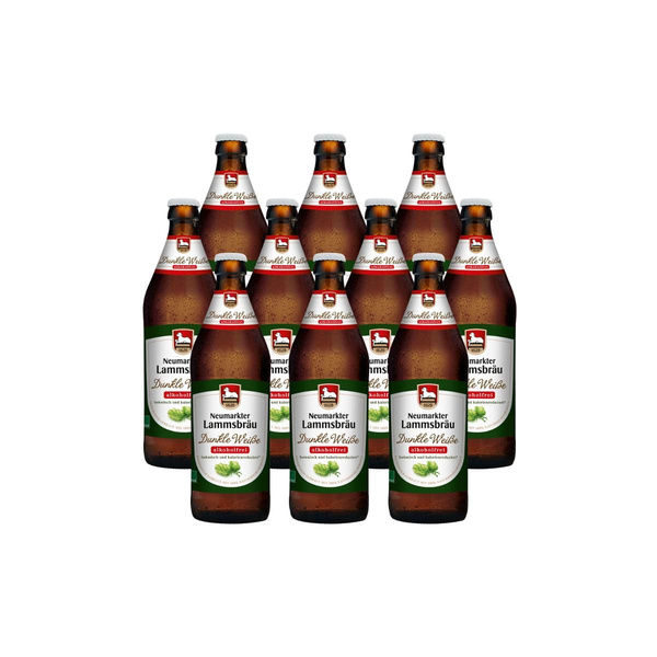Produktfoto zu Lammsbräu Dunkle Weiße alkoholfrei (10x0,5L)
