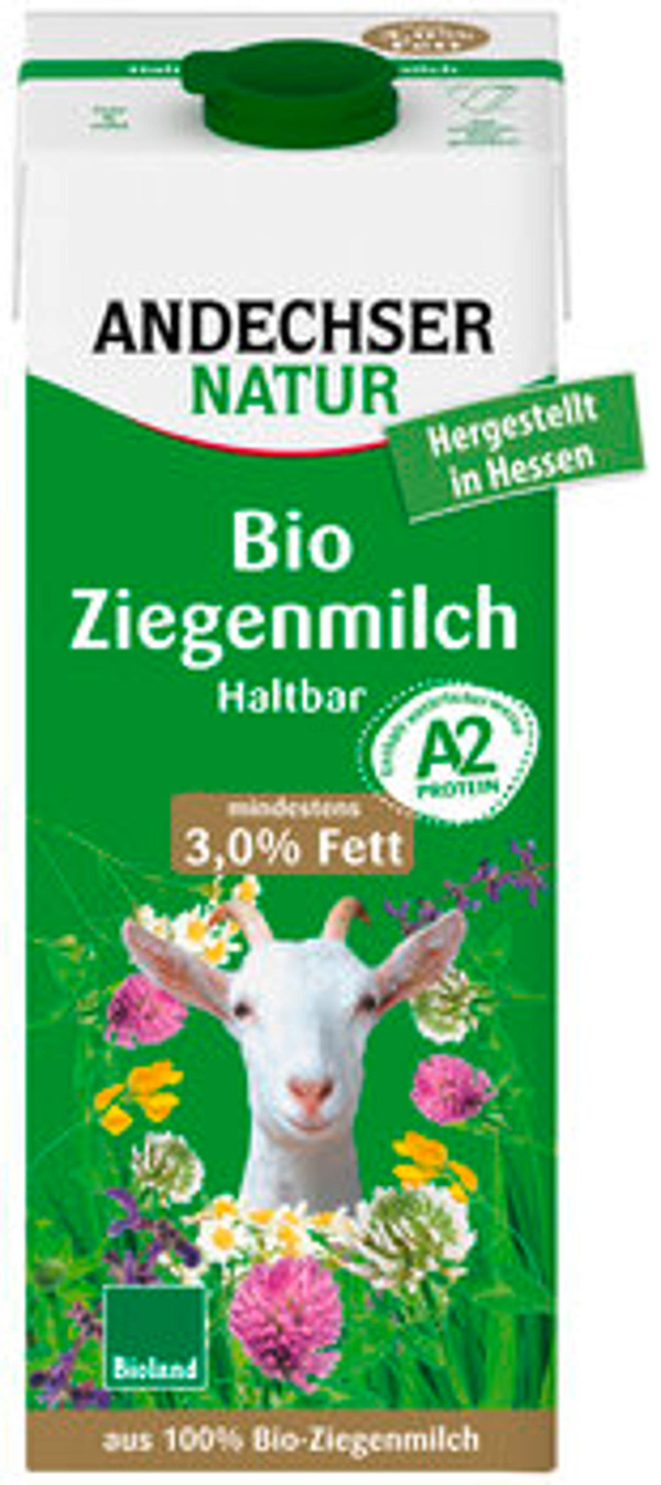 Produktfoto zu Ziegen-H-Milch 3,0% (1L)