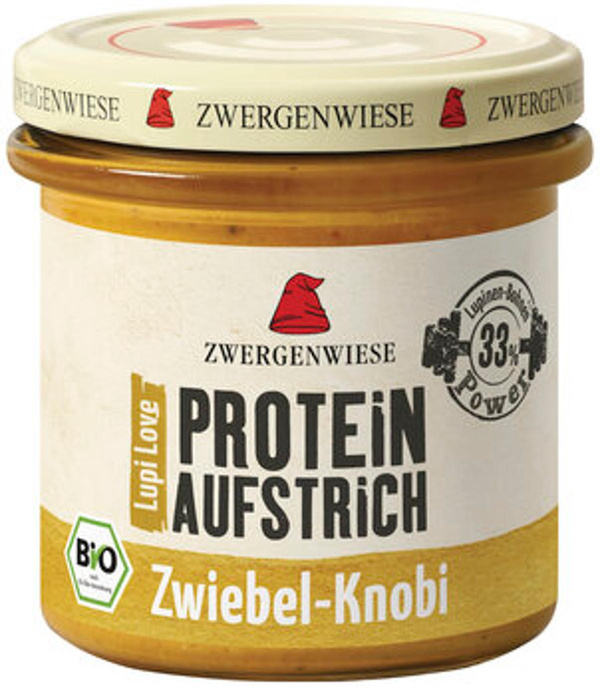 Produktfoto zu Lupi Love Protein Aufstrich Zwiebel-Knobi (135g)