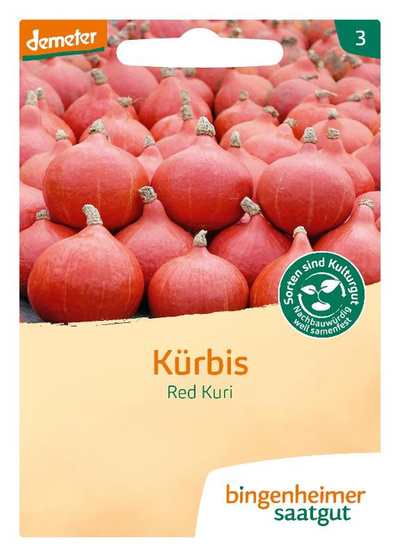 Produktfoto zu Saatgut Hokkaidokürbis "Red Kuri"