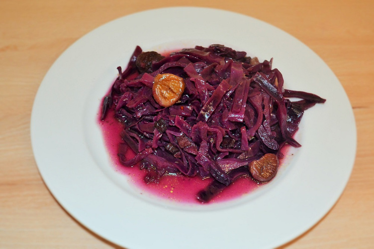 Rezeptbild für Rotkohl mit Kastanien