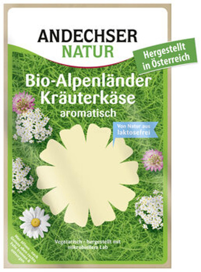 Produktfoto zu Alpenländer Kräuterkäse in Scheiben (150g)