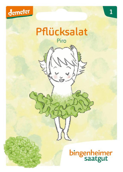 Produktfoto zu Saatgut Garten-Bande Pflücksalat "Piro"