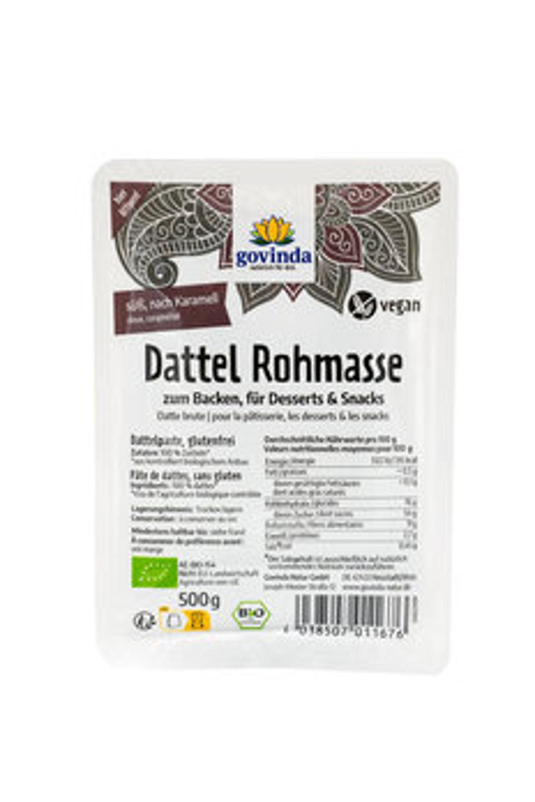 Produktfoto zu Dattel Rohmasse (500g)