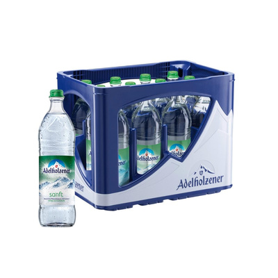 Produktfoto zu Adelholzener Sanft mit wenig Kohlensäure (12x0,75L-Glas)