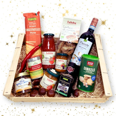 Produktfoto zu Präsentkorb "Italienische Spezialitäten" groß