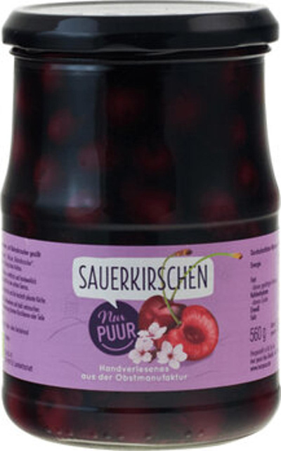 Produktfoto zu Sauerkirschen, entsteint (560g)