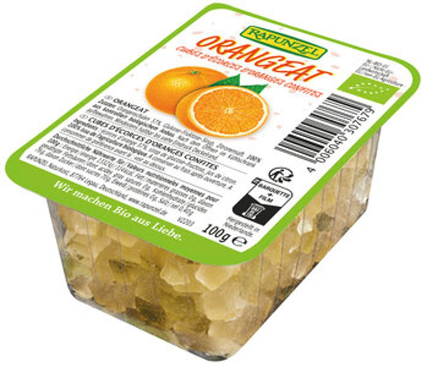Produktfoto zu Orangeat gewürfelt (100g)