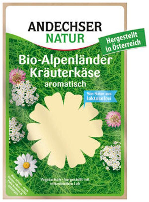 Produktfoto zu Alpenländer Kräuterkäse in Scheiben (150g)
