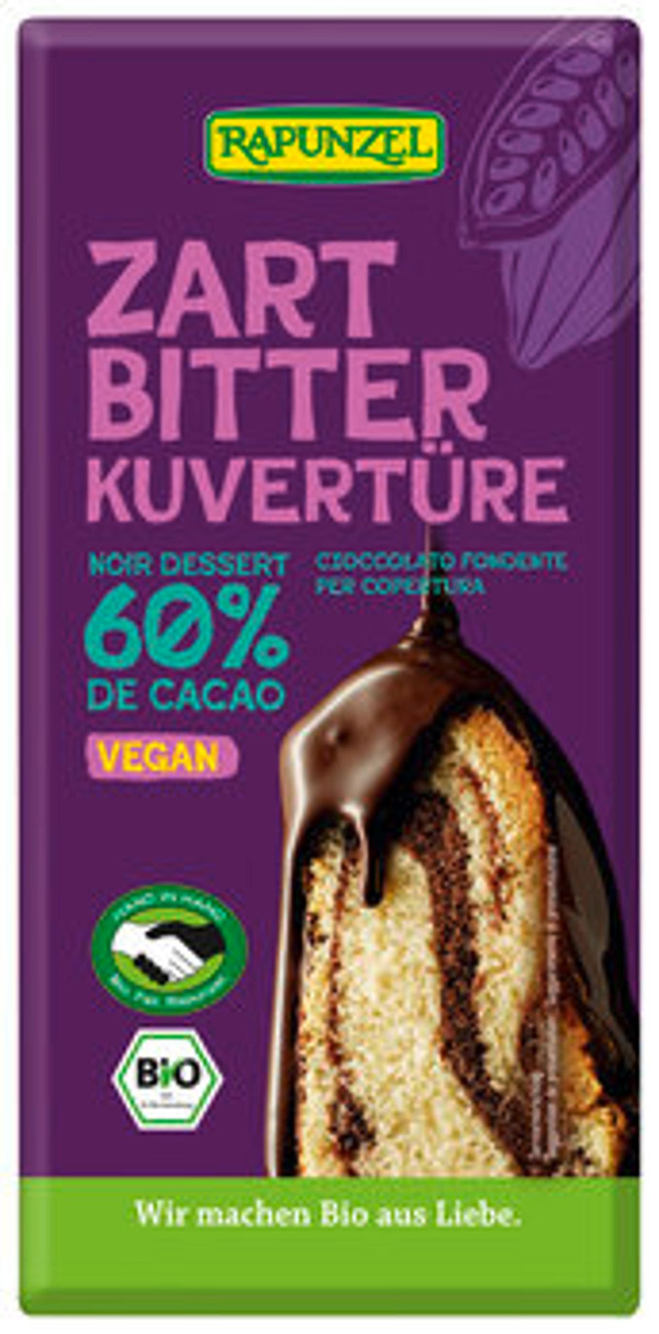 Produktfoto zu Zartbitter Kuvertüre (200g)