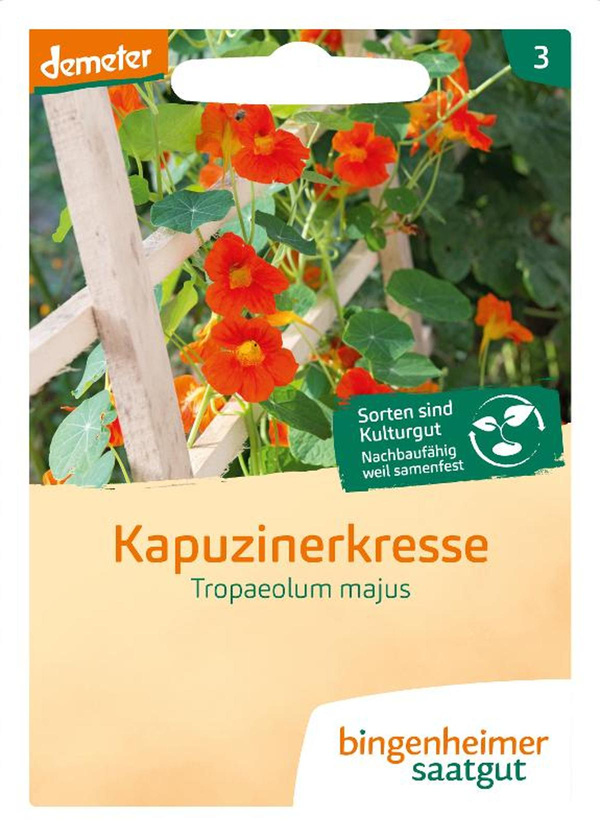 Produktfoto zu Saatgut Kapuzinerkresse "Tropaolum majus", rankend