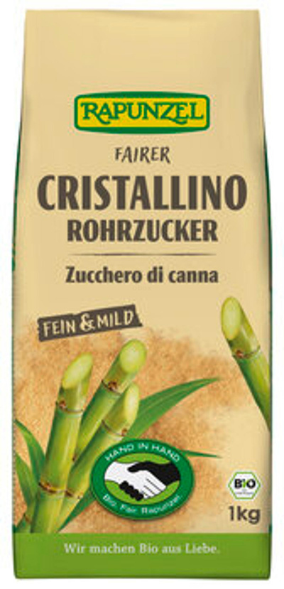 Produktfoto zu Cristallino Rohrzucker (1kg)