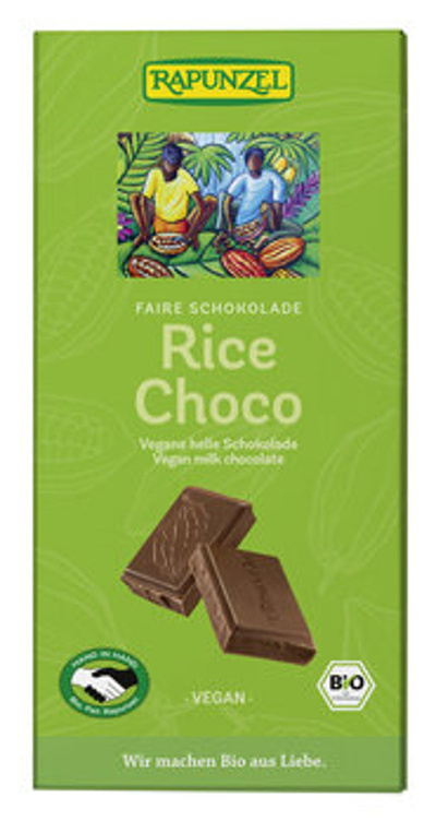 Produktfoto zu Rice Choco vegane helle Schokolade (100g)