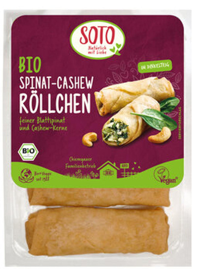 Produktfoto zu -10% Spinat-Cashew-Röllchen (200g) | MHD 19.08.25