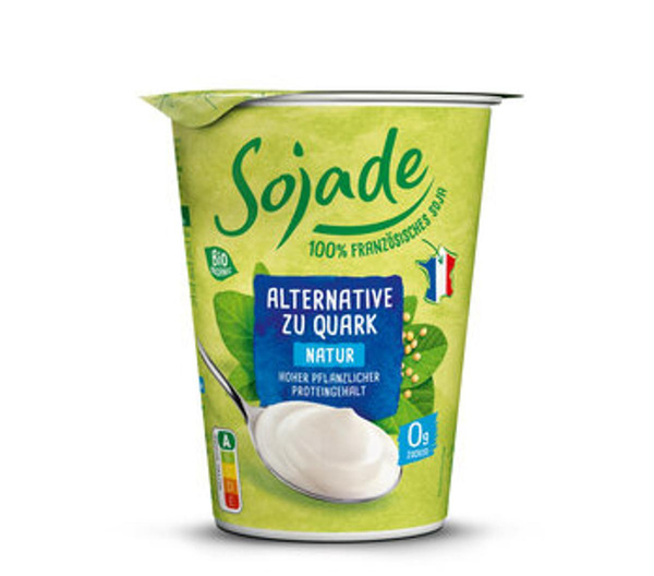 Produktfoto zu -10% Sojade Quark Alternative Natur (400g) | MHD 30.11.2025