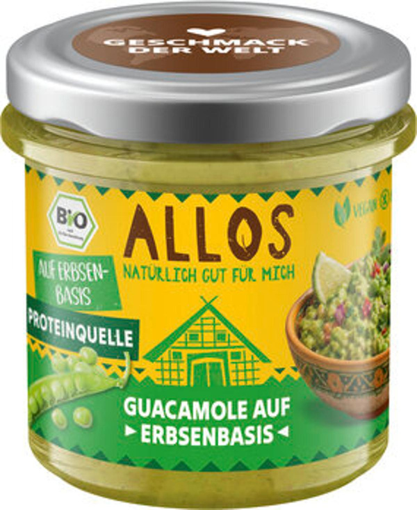 Produktfoto zu Brotaufstrich Geschmack der Welt Guacamole auf Erbsenbasis (140g)