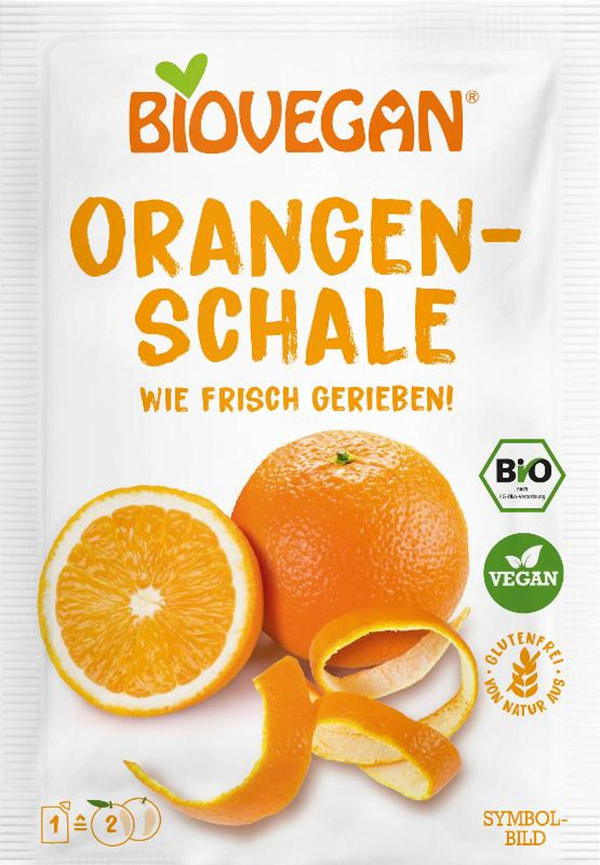 Produktfoto zu Geriebene Orangenschalen (9g)