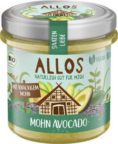 Produktfoto zu Brotaufstrich Saatenliebe Mohn-Avocado (135g)